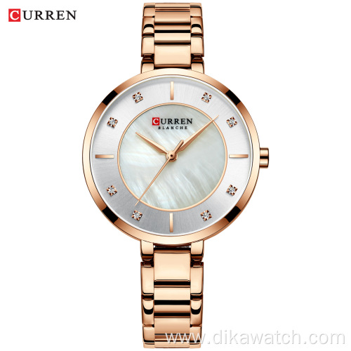 CURREN 9051 New Fashion Watch Gift For Wife Charm Small Dial Stainless Steel Wrist Watches For Ladies Hot Sale Relogio Masculino